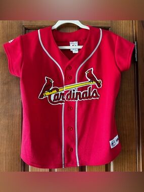 Vintage St. Louis Cardinals Majestic Jersey Red Genuine Merchandise Made In USA